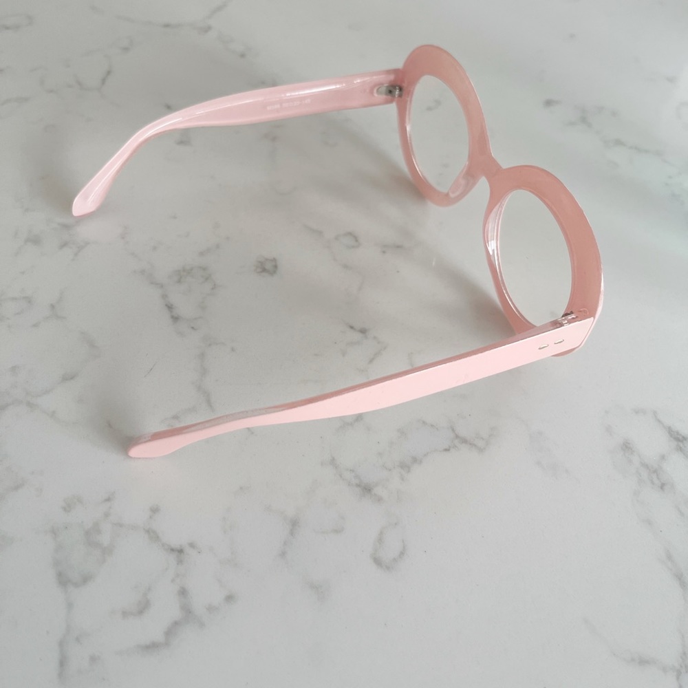Ladies Clear Round Lens Funky Cool Retro Style Fashion Glasses Nerd - Picture 5 of 6